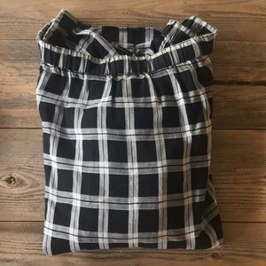Rag and Bone window pane pattern blouse. XS